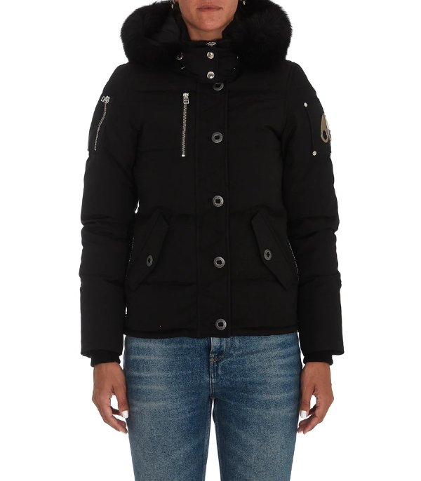 3Q Fur-Trimmed Hooded Jacket