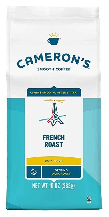 Cameron's Coffee Roasted Ground Coffee Bag, French Roast, 10 Ounce