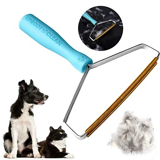 Uproot Cleaner Pro Reusable Cat Hair Remover - Special Dog Hair Remover Multi Fabric Edge and Carpet Scraper by Uproot Clean - Easy Pet Hair Remover for Couch, Pet Towers & Rugs - Gets Every Hair!