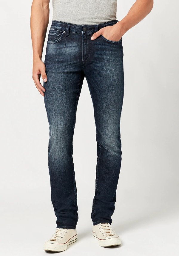 SLIM ASH Whiskered and Sanded Jeans - BM22711