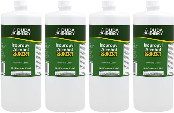 Duda Energy 4 x 950ml Bottles of 99.9+% Pure Isopropyl Alcohol