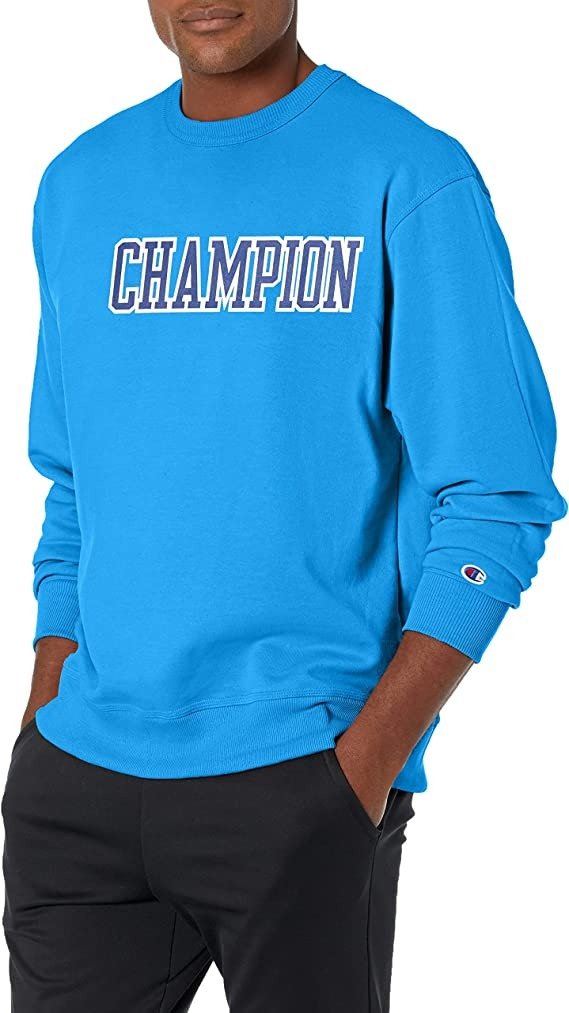 Champion 男士运动卫衣促销 蓝色款 码数全