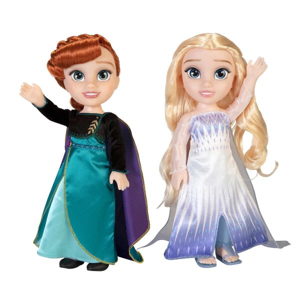 Frozen 2 Anna and Elsa Doll, 2-pack