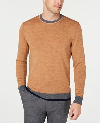 Men's Merino Wool Blend Sweater, Created for Macy's
