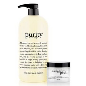 Purity Cleanser and Microdelivery Mini Peel Pads Skin Duo