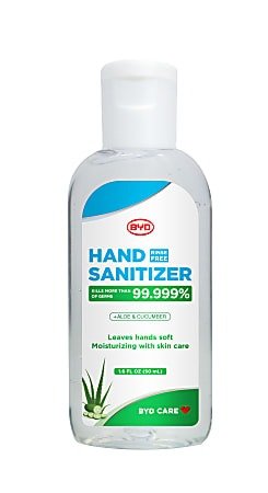 Care Moisturizing Hand Sanitizer Aloe and Cucumber Scent 1.6 Oz Bottle - Office Depot