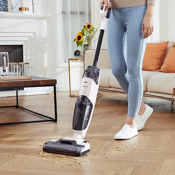 iFloor 2 Plus Cordless Wet/Dry Vacuum Cleaner and Hard Floor Washer with Accessory Pack White and Gray