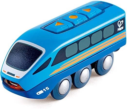 Remote Control Engine Train | Kids Railway Toy, App or Button RC Vehicle with 5 Playable Sounds, Rechargeable Battery Feature, Blue