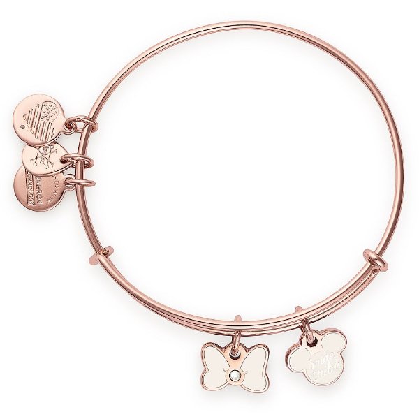 Mickey and Minnie Mouse ''Bride Tribe'' Bangle by Alex and Ani | shopDisney