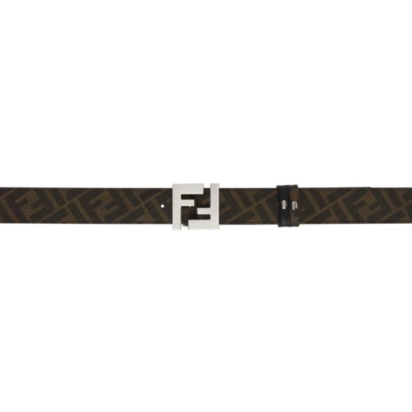 Reversible Brown & Black 'Forever Fendi' Belt