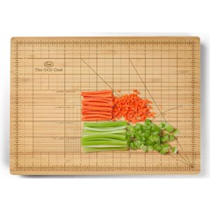 Fred and Friends THE OBSESSIVE CHEF Bamboo Cutting Board (9-inch by 12-inch)