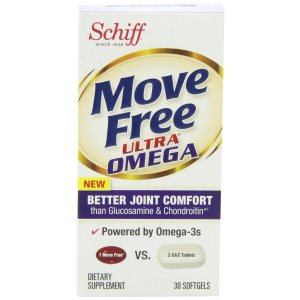 Move Free Ultra Omega Omega 3 Krill Oil, Hyaluronic Acid and Astaxanthin Joint Supplement, 30 Count