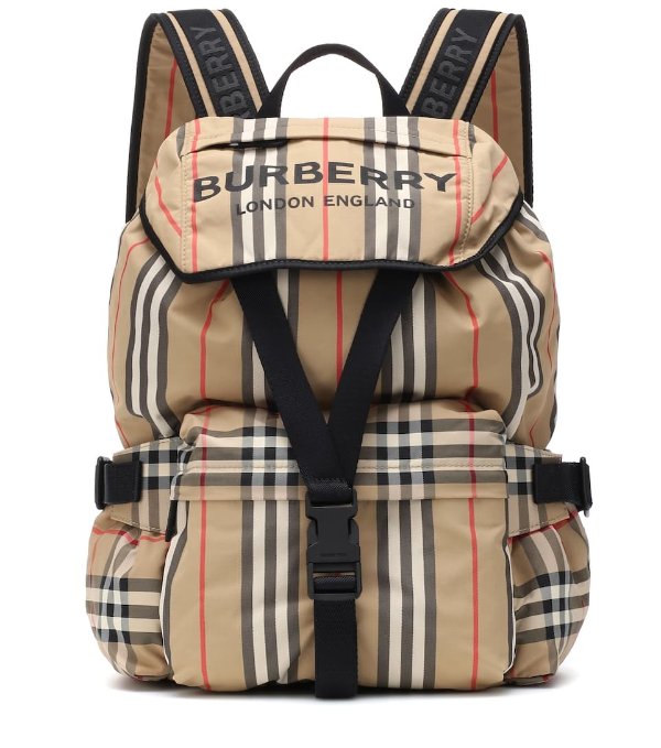 Icon Stripe nylon backpack