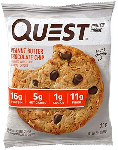QUEST NUTRITION 高蛋白花生酱巧克力饼干 12包装