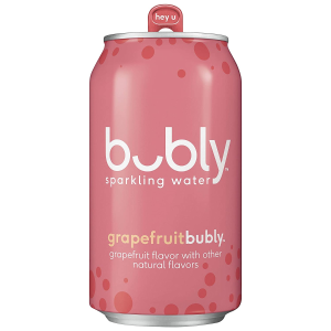 Bubly Sparkling Water, Grapefruit, 12 Fl Oz, Pack of 18