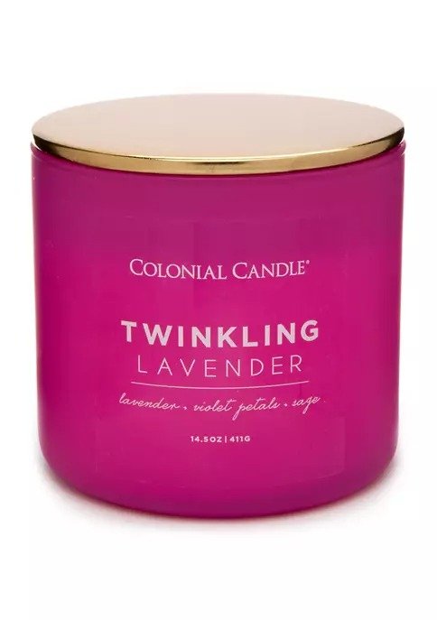 14.5 Ounce Pop of Color Candle - Twinkling Lavender