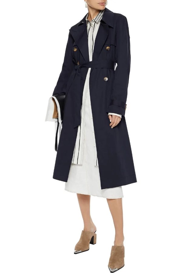 Dell cotton-blend poplin trench coat