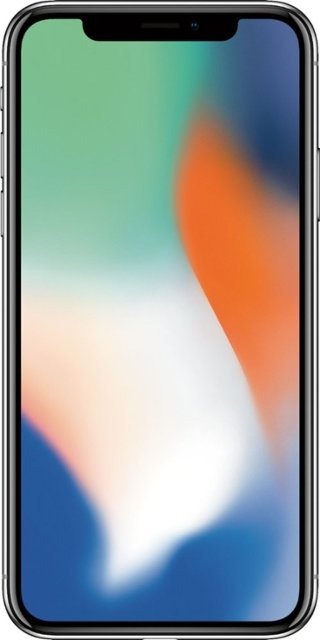 - iPhone X with 64GB Memory Cell Phone (Unlocked) - Silver