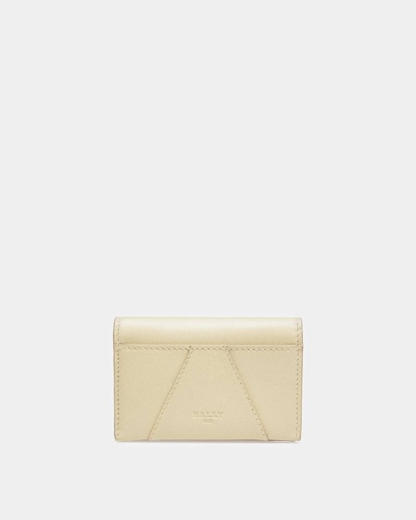 Annye Leather Card Holder In Fossil