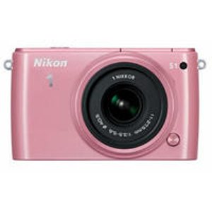 Nikon 1 S1 10.1 MP HD Digital Camera with 11-27.5mm VR 1 NIKKOR Lens (Pink)