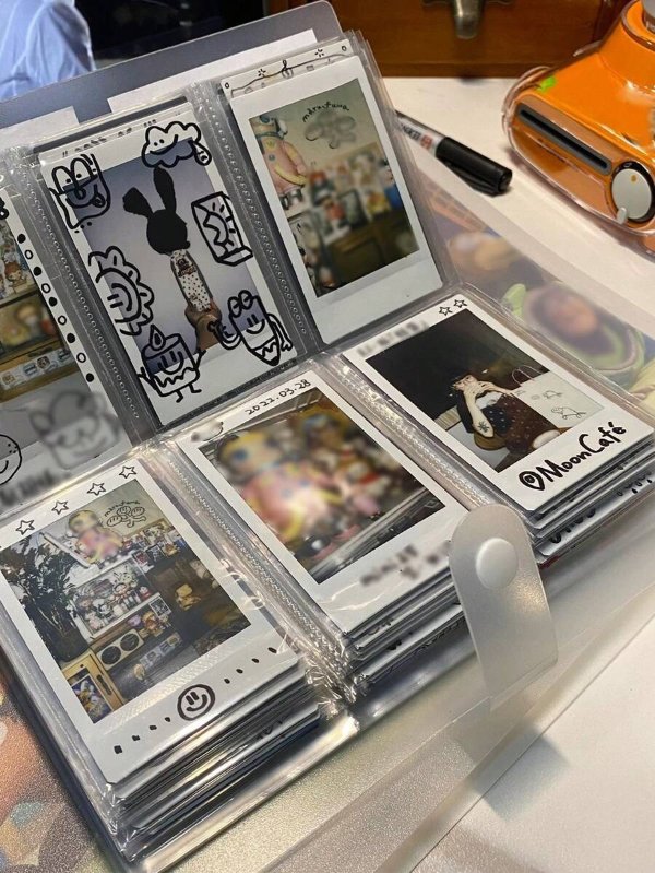 1pc 84p/160p Photo Album Cardboard, 3-Inch Idol Star Card Collection & Business Card Holder