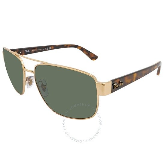 Ray Ban G-15 Green Navigator Men's Sunglasses RB3663 001/31 60