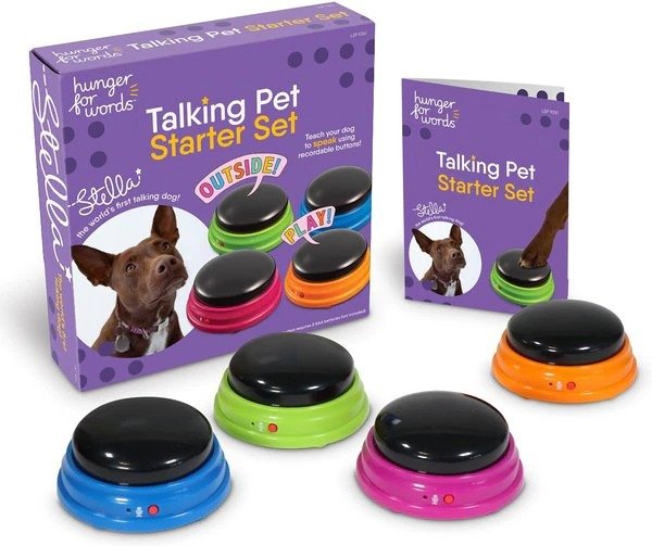 Talking Pet Starter Set Dog Toy, 4-pack