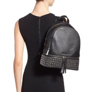 MICHAEL Michael Kors 'Rhea - Zip Grommet' Leather Backpack