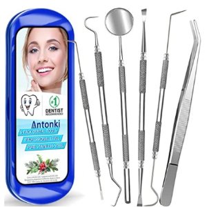 Antonki 专业不锈钢牙齿清洁工具套装