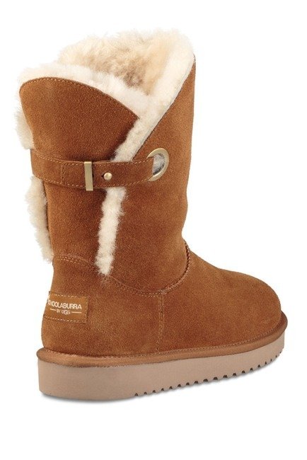 Remley Genuine Sheepskin & Genuine Shearling Trim with Faux Shearling Short Boot