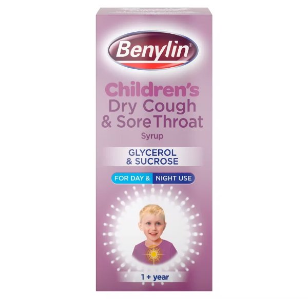 Benylin 儿童干咳喉咙痛糖浆