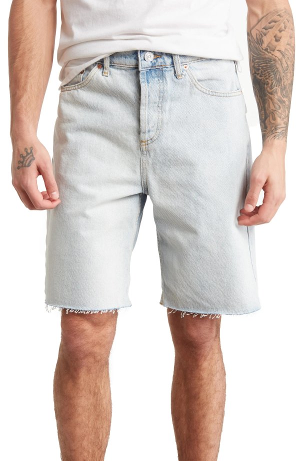 Dad Cotton Denim Shorts
