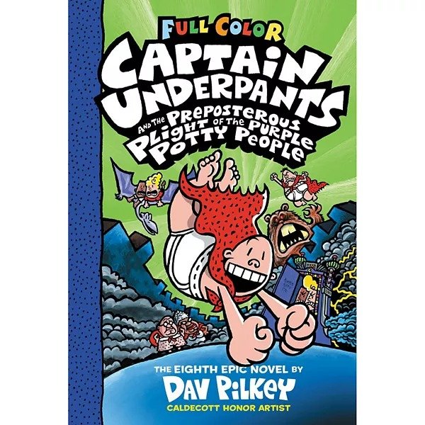 ® Captain Underpants #8: Preposterous Plight Of The Purple Potty Children's Book