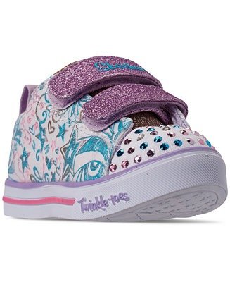 Toddler Girls' Twinkle Toes: Sparkle Lite - Sparkle Scribble Light-Up Casual Sneakers from Finish Line