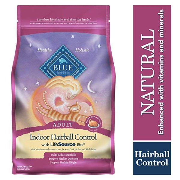 Indoor Hairball Control Natural Adult Dry Cat Food