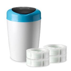  Tippee Simplee Diaper Pail Starter Set with 4 Refills