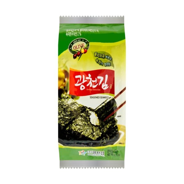 韩国16+4海苔绿茶 添加天然橄榄油 5g