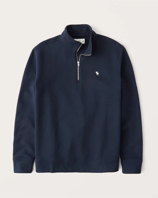 Men's Half-Zip Icon Sweatshirt | Men's Clearance | Abercrombie.com