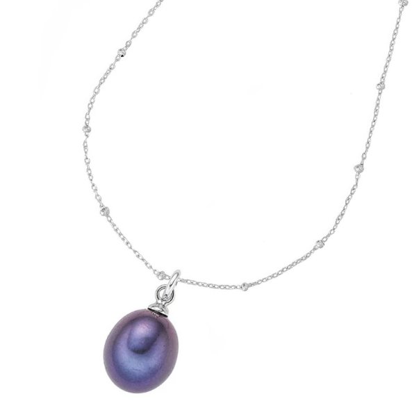 10mm 紫色珍珠项链