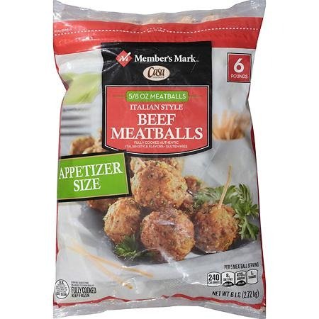 Italian Style Beef Meatballs by Casa di Bertacchi (6 lb. bag) - Sam's Club