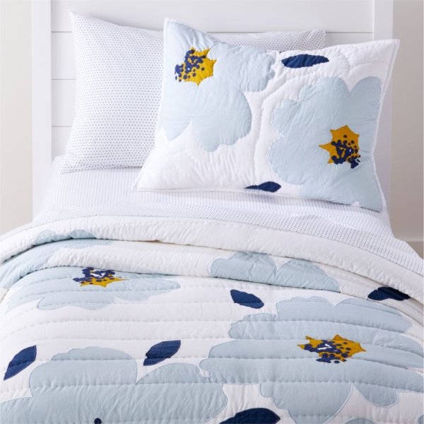 Modern Floral Bedding | Crate and Barrel