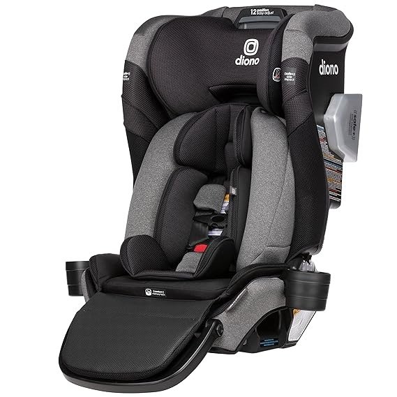Radian 3QXT+ FirstClass SafePlus 4-in-1 Convertible Car Seat, Rear & Forward Facing, Safe Plus Engineering, 4 Stage Infant Protection, 10 Years 1 Car Seat, Slim Fit 3 Across, Black Jet