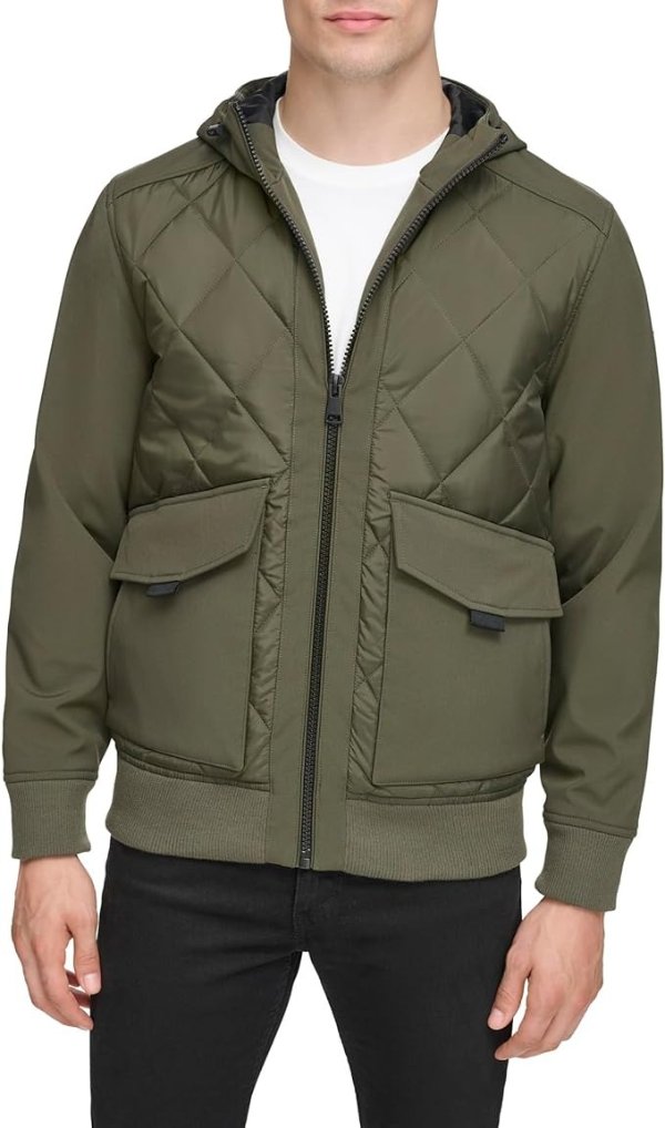 Men's Jersey Bonded Hood Jacket