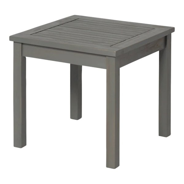 Walker Edison Square Outdoor End Table 20-in W x 20-in L Lowes.com