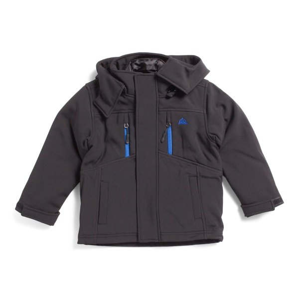 Little Boys Softshell System Jacket With Hood