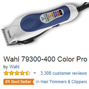 Wahl 79300-400 Color Pro 20 Piece Complete Haircutting Kit @ Amazon