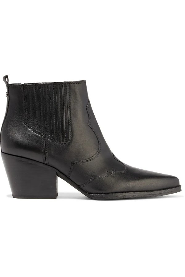 Winona paneled leather ankle boots