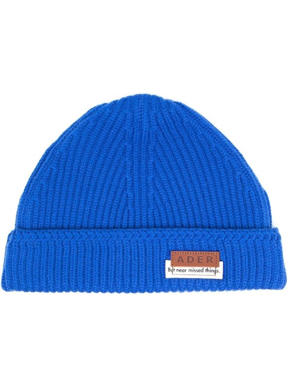 ribbed knit wool hat