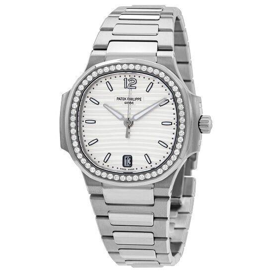 Nautilus Automatic Diamond Silver Dial Unisex Watch 7118-1200A-010