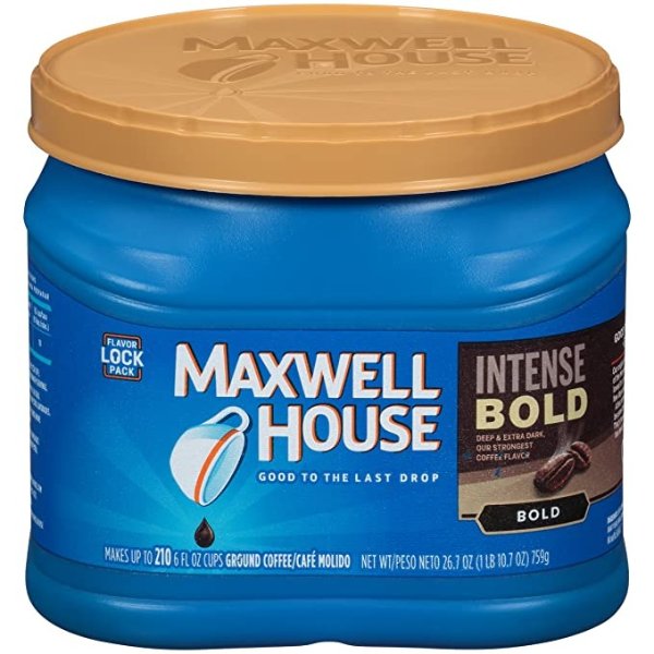 Intense Bold Roast Ground Coffee (26.7 oz Canister)
